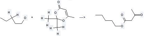 The Butanoic acid,3-oxo-,pentyl ester can be obtained by 2,2,6-Trimethyl-[1,3]dioxin-4-one and Pentan-1-ol.
